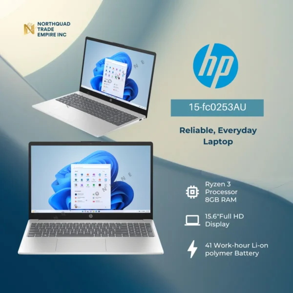HP 15.6" FHD Laptop 15-fc0253AU Ryzen 3 5425U 8GB 512GB